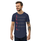 J.E.S.U.S - Men's Curved Hem T-Shirt