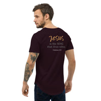 No matter who’s Prime Minister JESUS is still KING - Men's Curved Hem T-Shirt