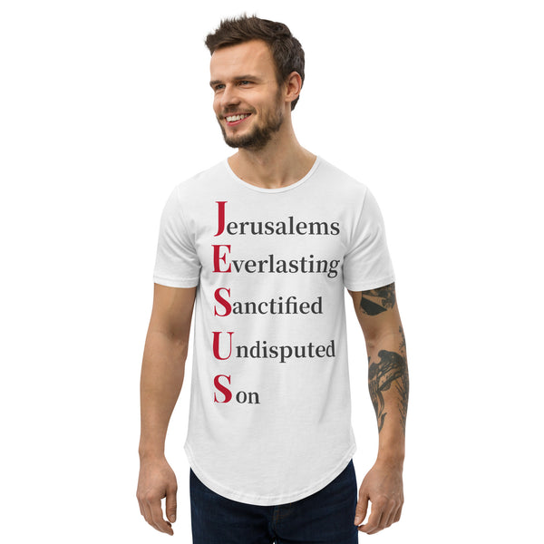 J.E.S.U.S - Men's Curved Hem T-Shirt