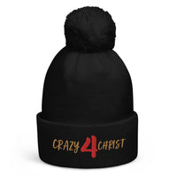 CRAZY 4 CHRIST - Pom pom beanie