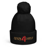 CRAZY 4 CHRIST - Pom pom beanie