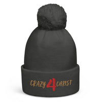 CRAZY 4 CHRIST - Pom pom beanie