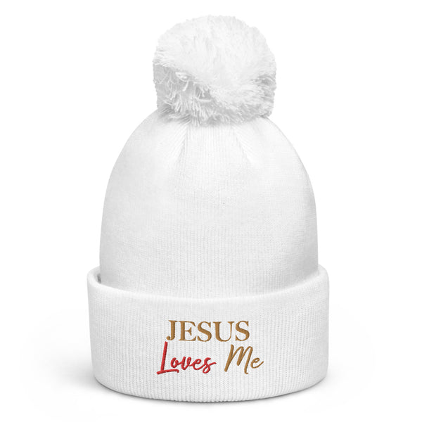 JESUS LOVES ME - Pom pom beanie