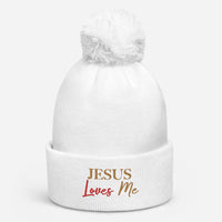 JESUS LOVES ME - Pom pom beanie