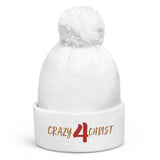 CRAZY 4 CHRIST - Pom pom beanie