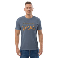 I believe in Jesus Unisex organic cotton t-shirt