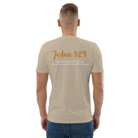 I committed the crime, JESUS did the time - Unisex organic cotton t-shirt