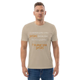 I committed the crime, JESUS did the time - Unisex organic cotton t-shirt