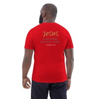 No matter who’s Prime Minister JESUS is still KING - Unisex organic cotton t-shirt