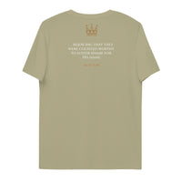 The cost of living for Christ - Unisex organic cotton t-shirt