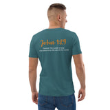 I committed the crime, JESUS did the time - Unisex organic cotton t-shirt