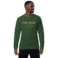 King Jesus - Unisex organic raglan sweatshirt