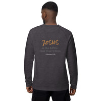 No matter who’s Prime Minister JESUS is still KING - Unisex organic raglan sweatshirt