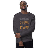 No matter who’s Prime Minister JESUS is still KING - Unisex organic raglan sweatshirt