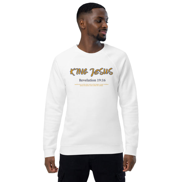 King Jesus - Unisex organic raglan sweatshirt